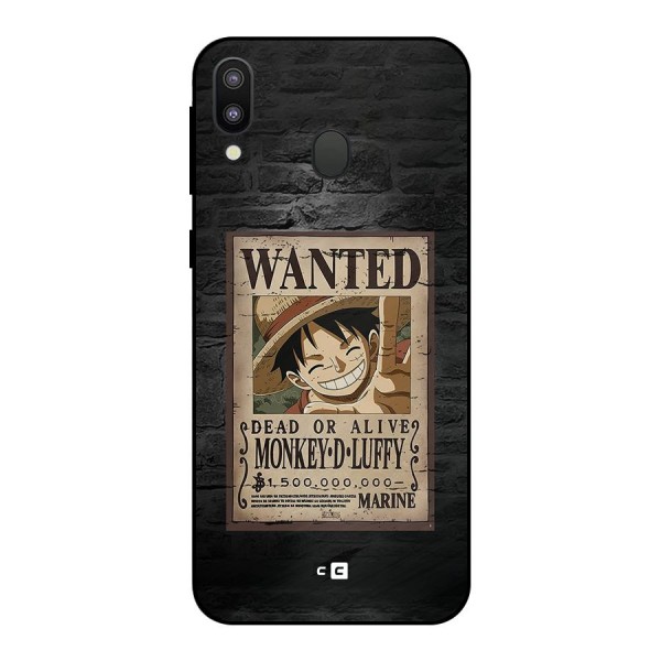 Luffy Wanted Metal Back Case for Galaxy M20