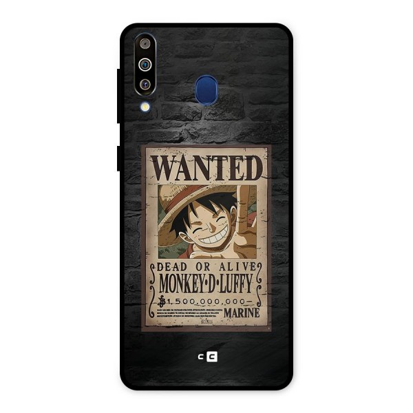 Luffy Wanted Metal Back Case for Galaxy M30