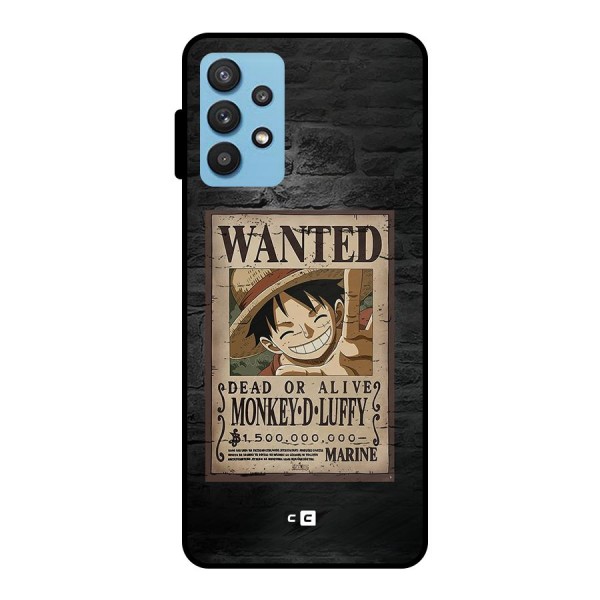 Luffy Wanted Metal Back Case for Galaxy M32 5G