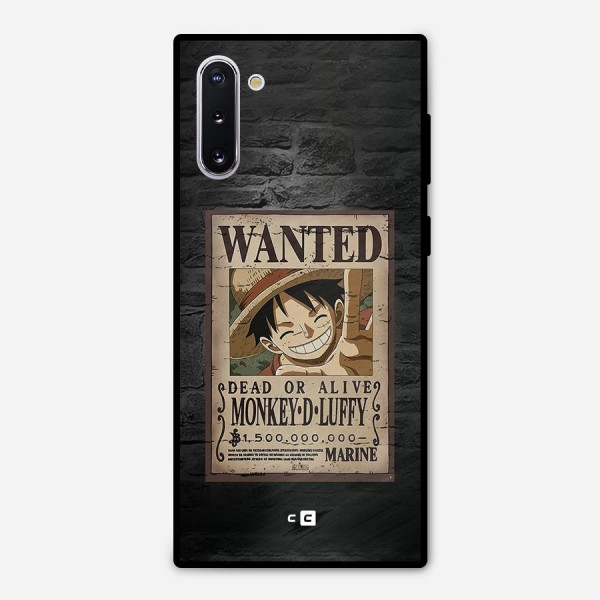 Luffy Wanted Metal Back Case for Galaxy Note 10
