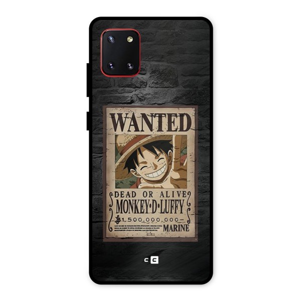 Luffy Wanted Metal Back Case for Galaxy Note 10 Lite