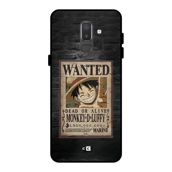 Luffy Wanted Metal Back Case for Galaxy On8 (2018)