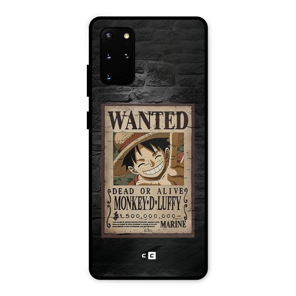 Luffy Wanted Metal Back Case for Galaxy S20 Plus