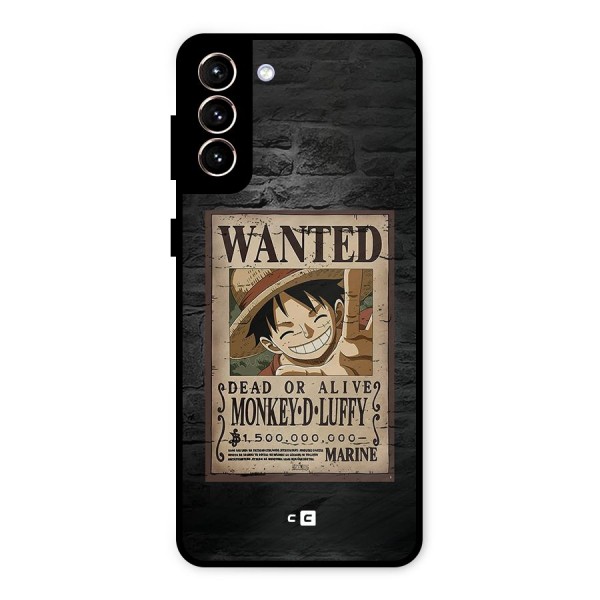 Luffy Wanted Metal Back Case for Galaxy S21 Plus
