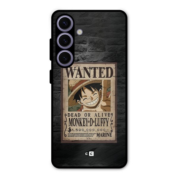 Luffy Wanted Metal Back Case for Galaxy S24