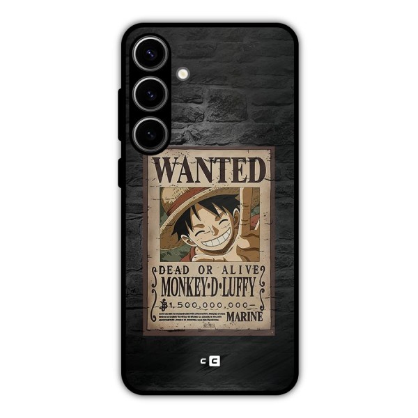 Luffy Wanted Metal Back Case for Galaxy S24 Plus