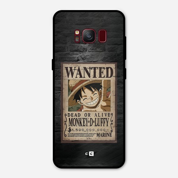 Luffy Wanted Metal Back Case for Galaxy S8