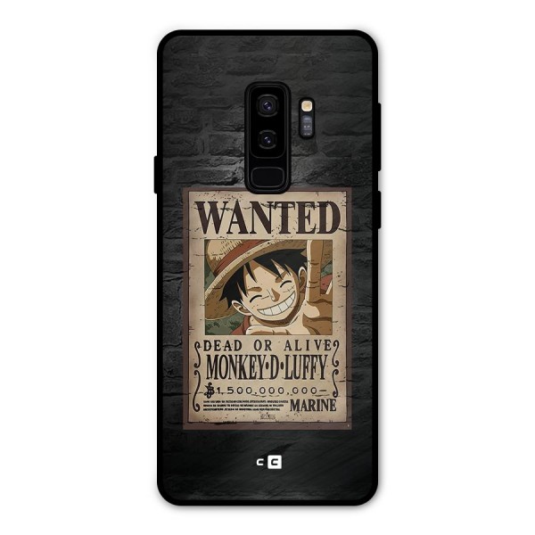 Luffy Wanted Metal Back Case for Galaxy S9 Plus