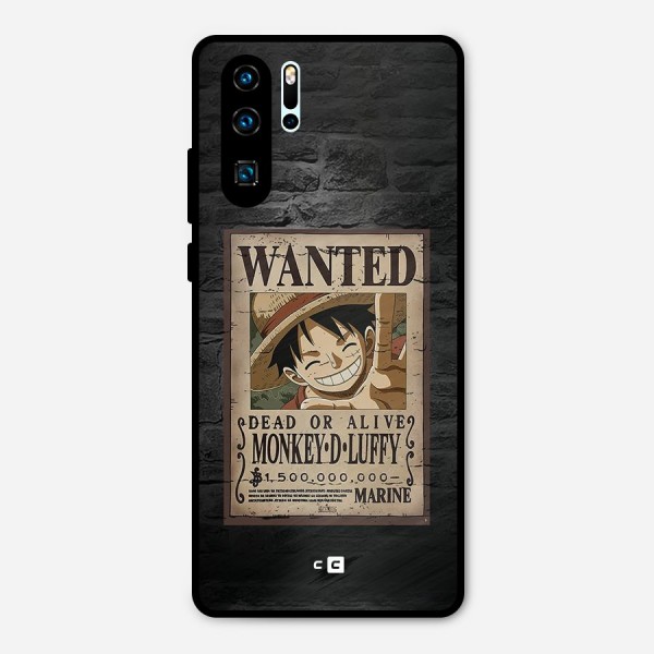 Luffy Wanted Metal Back Case for Huawei P30 Pro