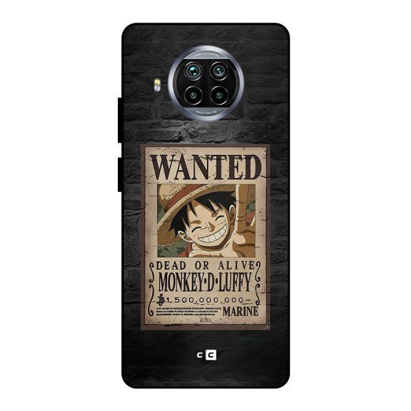 Luffy Wanted Metal Back Case for Mi 10i
