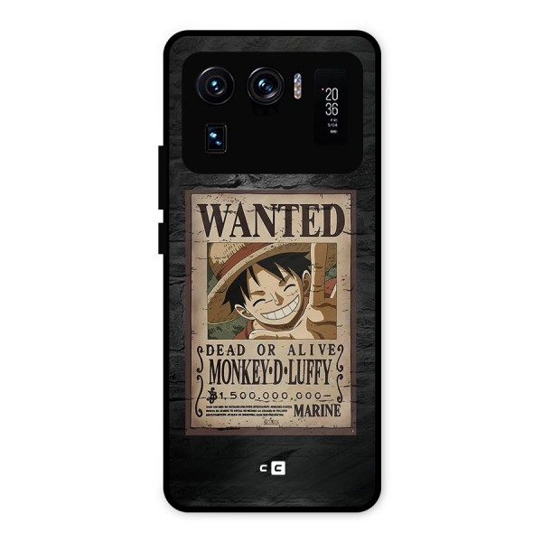 Luffy Wanted Metal Back Case for Mi 11 Ultra