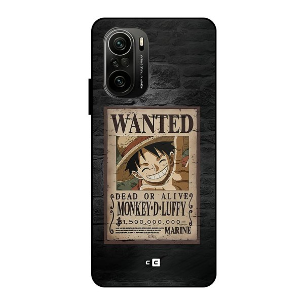 Luffy Wanted Metal Back Case for Mi 11x