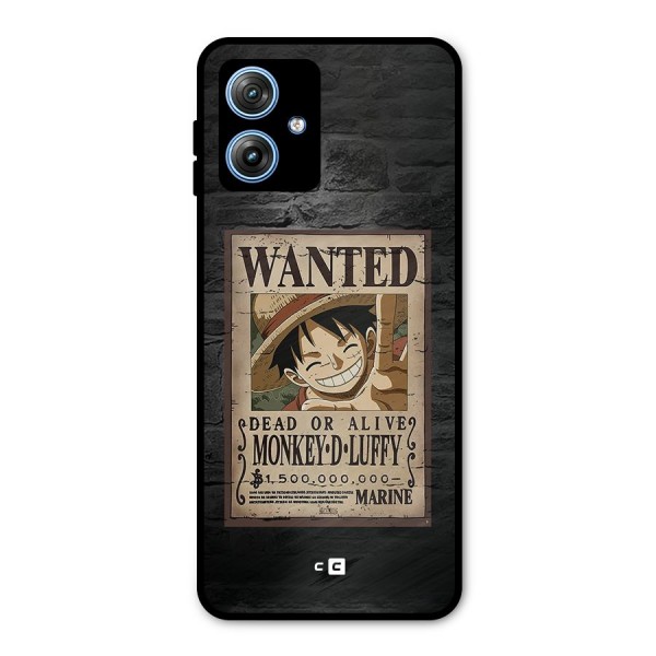 Luffy Wanted Metal Back Case for Moto G54