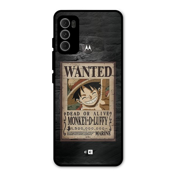 Luffy Wanted Metal Back Case for Moto G60
