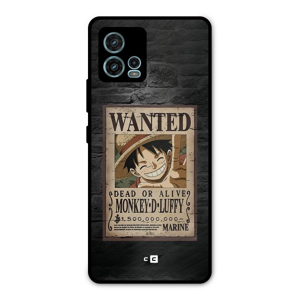 Luffy Wanted Metal Back Case for Moto G72