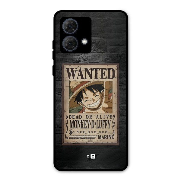 Luffy Wanted Metal Back Case for Moto G84
