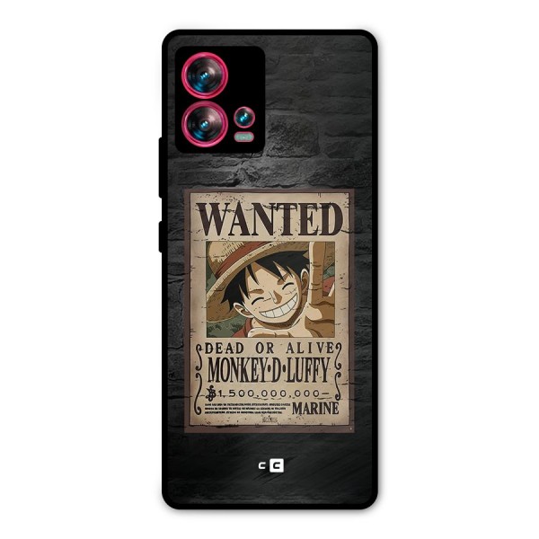Luffy Wanted Metal Back Case for Motorola Edge 30 Fusion