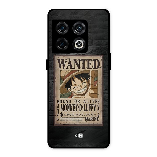 Luffy Wanted Metal Back Case for OnePlus 10 Pro 5G