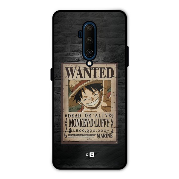 Luffy Wanted Metal Back Case for OnePlus 7T Pro