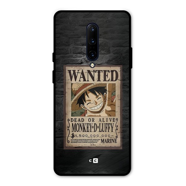 Luffy Wanted Metal Back Case for OnePlus 7 Pro