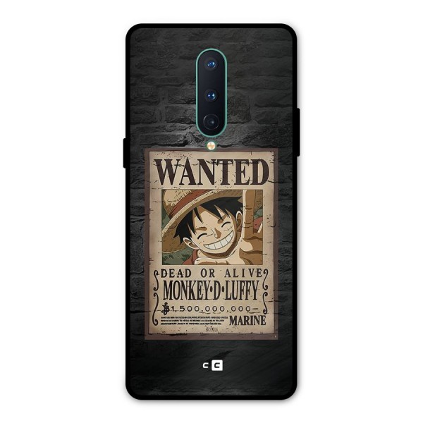 Luffy Wanted Metal Back Case for OnePlus 8