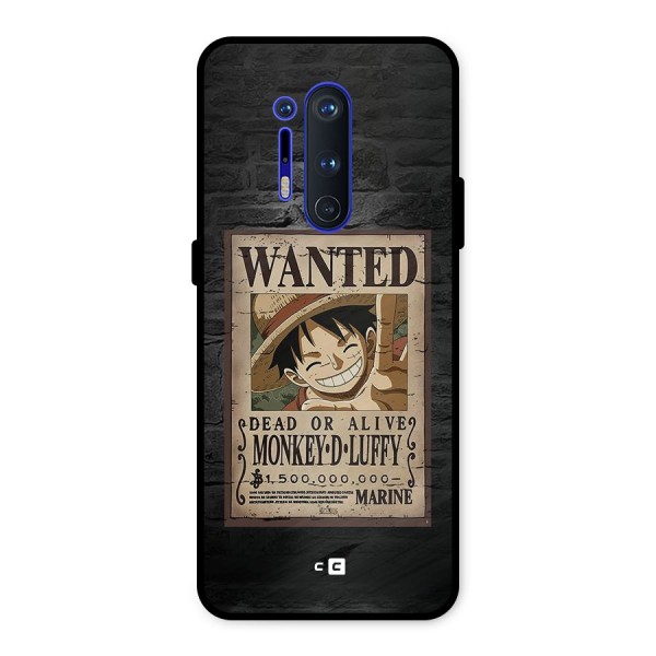 Luffy Wanted Metal Back Case for OnePlus 8 Pro