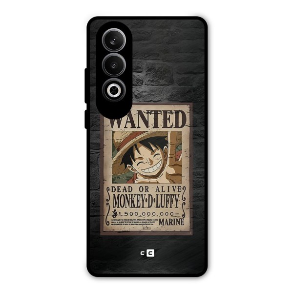 Luffy Wanted Metal Back Case for OnePlus Nord CE4