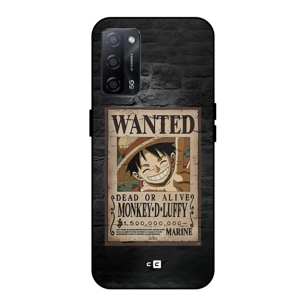 Luffy Wanted Metal Back Case for Oppo A53s 5G