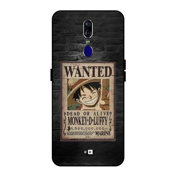 Luffy Wanted Metal Back Case for Oppo F11