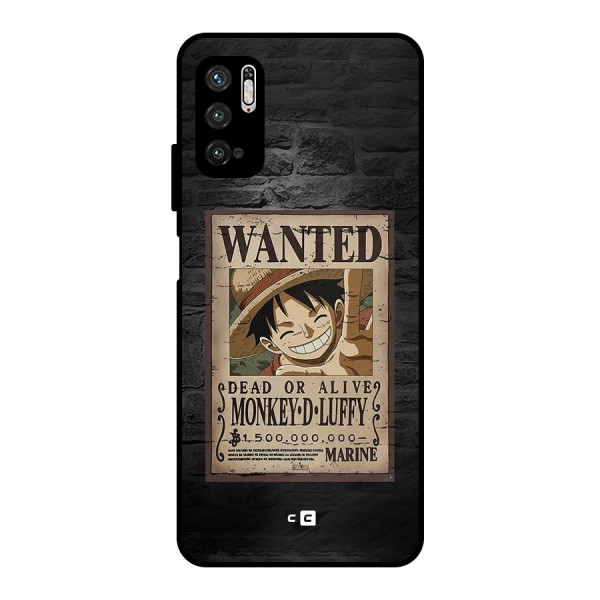 Luffy Wanted Metal Back Case for Poco M3 Pro 5G