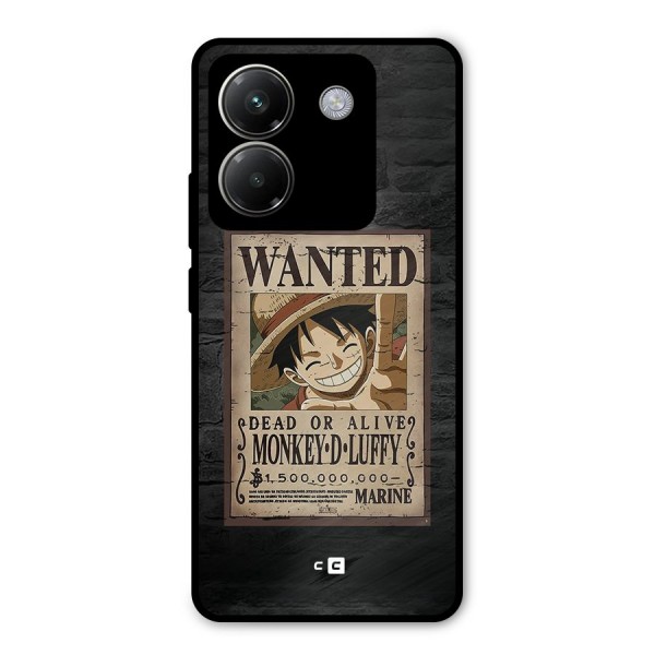 Luffy Wanted Metal Back Case for Poco M7 Pro 5G