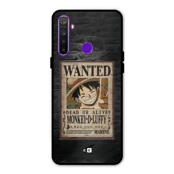 Luffy Wanted Metal Back Case for Realme 5