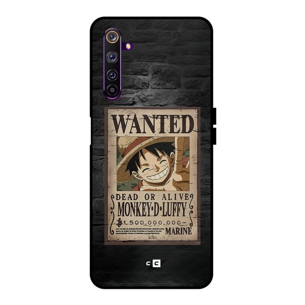 Luffy Wanted Metal Back Case for Realme 6 Pro