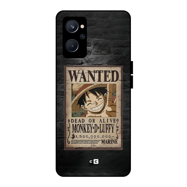 Luffy Wanted Metal Back Case for Realme 9i 5G