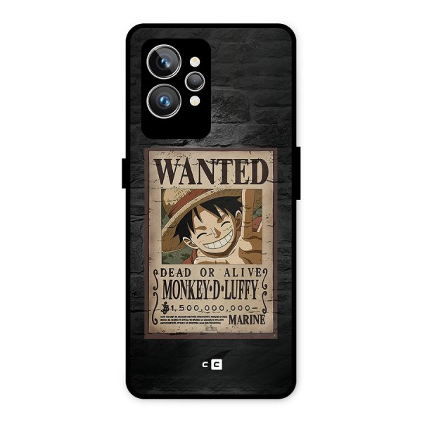 Luffy Wanted Metal Back Case for Realme GT2 Pro