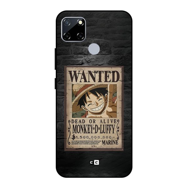 Luffy Wanted Metal Back Case for Realme Narzo 30A