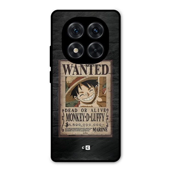 Luffy Wanted Metal Back Case for Redmi Note 14 Pro 5G