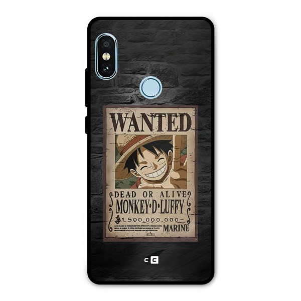Luffy Wanted Metal Back Case for Redmi Note 5 Pro