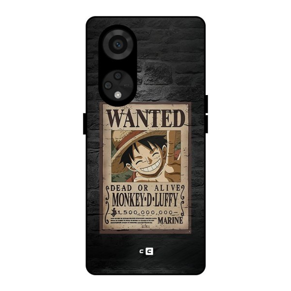 Luffy Wanted Metal Back Case for Reno8 T 5G