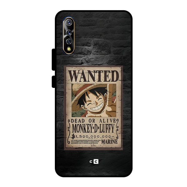 Luffy Wanted Metal Back Case for Vivo S1