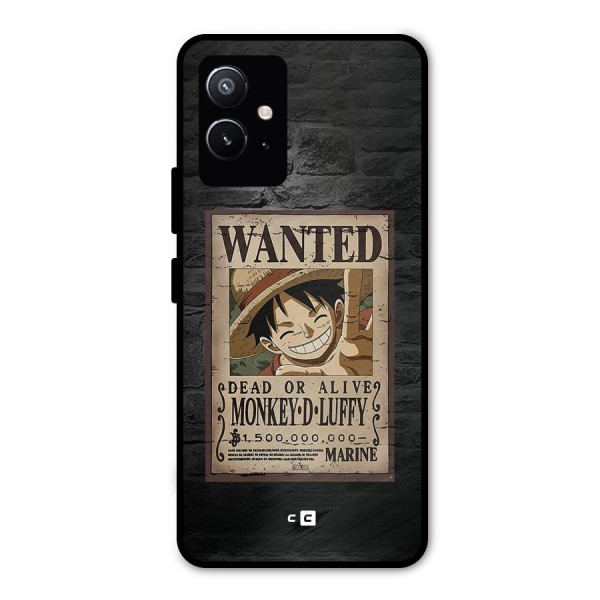 Luffy Wanted Metal Back Case for Vivo T1 5G