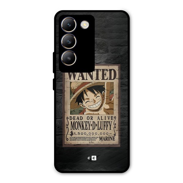 Luffy Wanted Metal Back Case for Vivo T3 5G