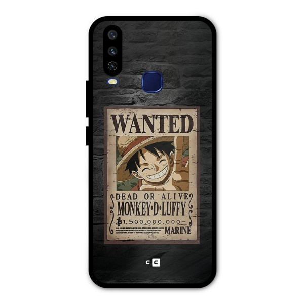 Luffy Wanted Metal Back Case for Vivo U10
