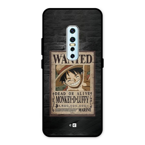Luffy Wanted Metal Back Case for Vivo V17 Pro