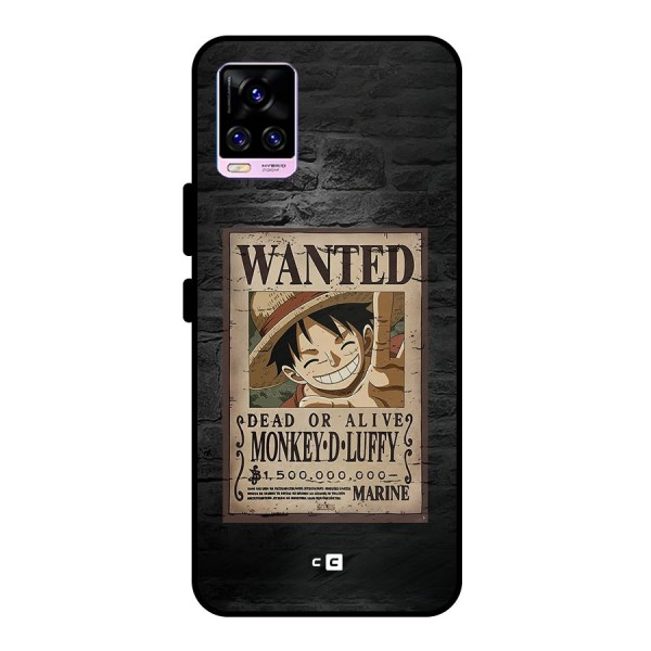 Luffy Wanted Metal Back Case for Vivo V20 Pro