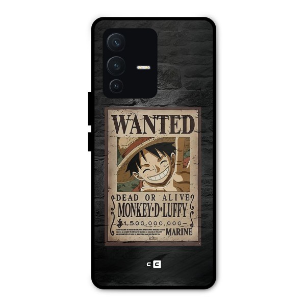 Luffy Wanted Metal Back Case for Vivo V23 Pro