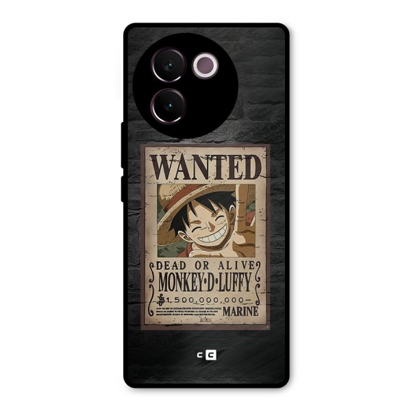 Luffy Wanted Metal Back Case for Vivo V30e