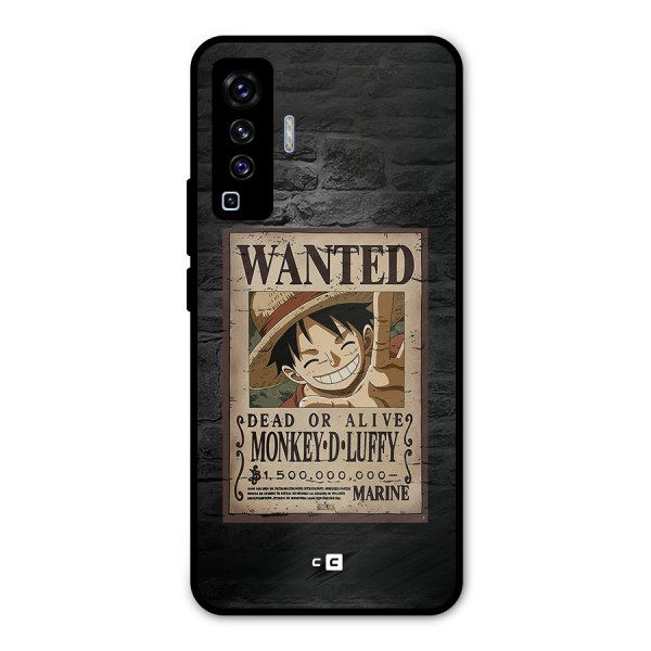 Luffy Wanted Metal Back Case for Vivo X50