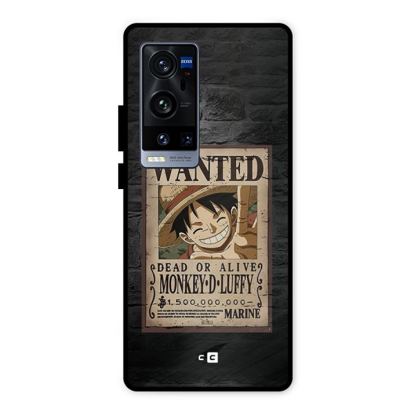 Luffy Wanted Metal Back Case for Vivo X60 Pro Plus