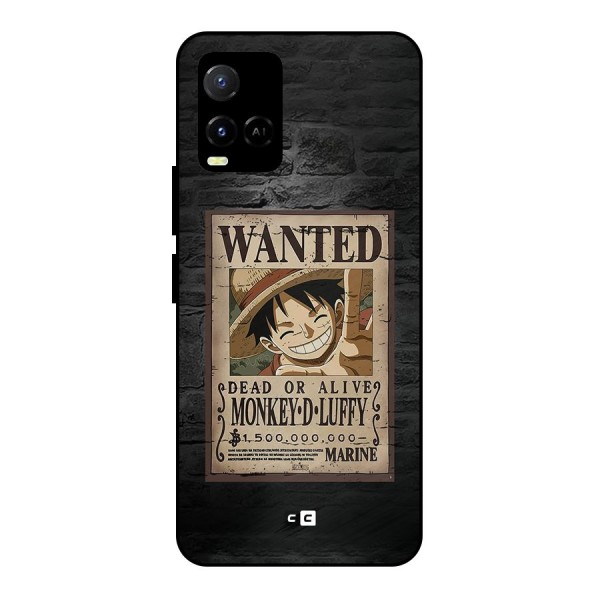 Luffy Wanted Metal Back Case for Vivo Y21